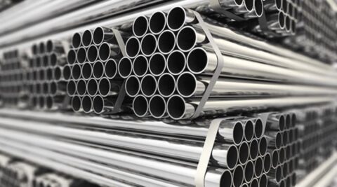 Tubes en acier inoxydable poli en stock
